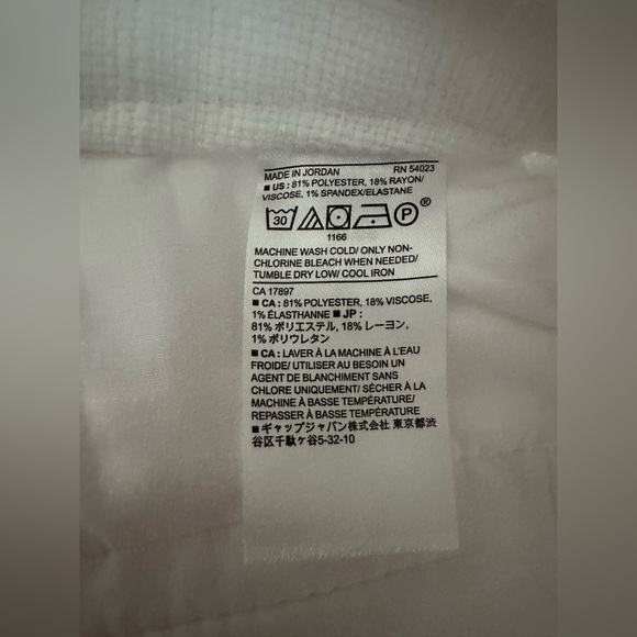 Banana Republic White Button Detail Shorts Size 0 - Picture 5 of 6